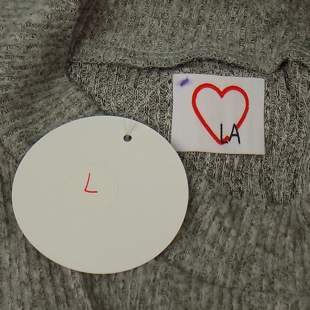 LoveLA Jocy Grey Long Sleeve Top Multiple Sizes Available NWT - Picture 4 of 6